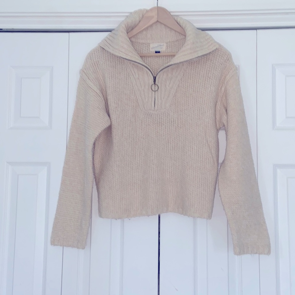 Universal Theead Goods Company Knit Quarter Zip Sweater